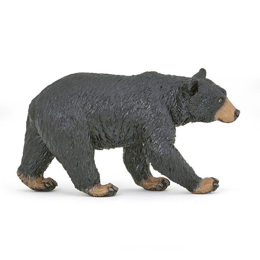 Figurine Ours noir Papo en PVC, thème forêt, Collection Animaux sauvages, jouet éducatif idéal pour enfants et collectionneurs