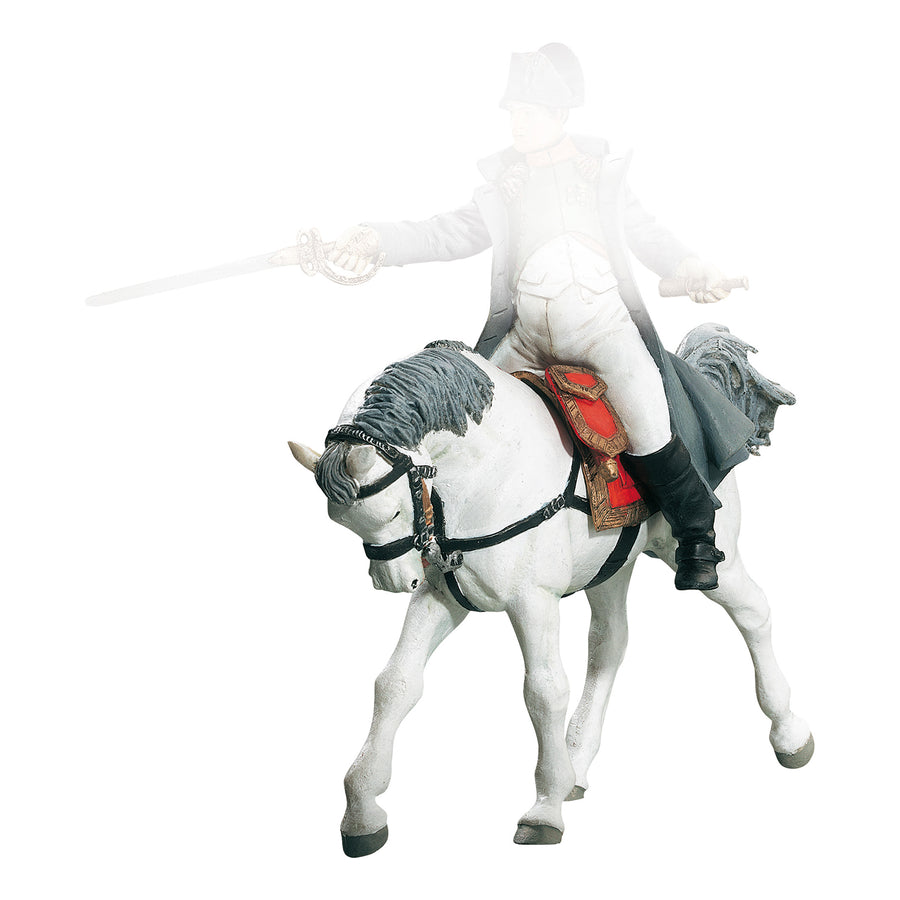 Cheval de Napoléon Papo en PVC, Collection Personnage historiques, jouet éducatif idéal pour enfants et collectionneurs