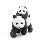 Panda et son bébé Papo en PVC, Collection Animaux sauvages, jouet éducatif idéal pour enfants et collectionneurs