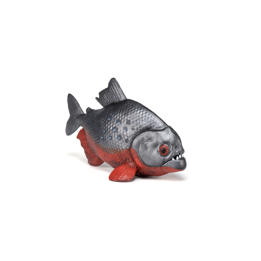 Piranha Papo en PVC, Collection Animaux sauvages, jouet éducatif idéal pour enfants et collectionneurs