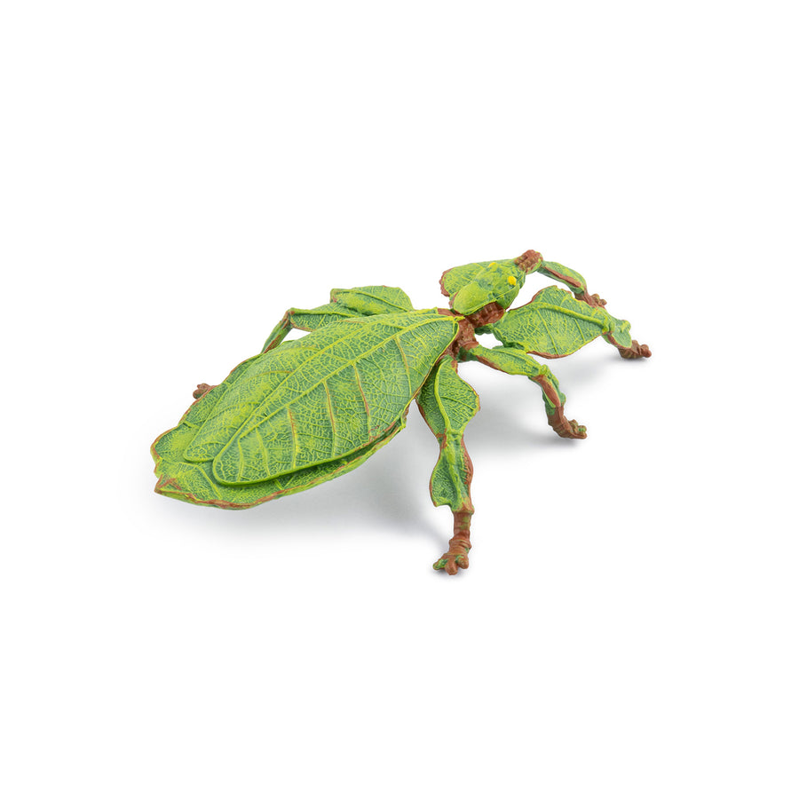 Figurine Phasme feuille Papo en PVC, thème insectes, Collection Animaux des jardins, jouet éducatif idéal pour enfants et collectionneurs