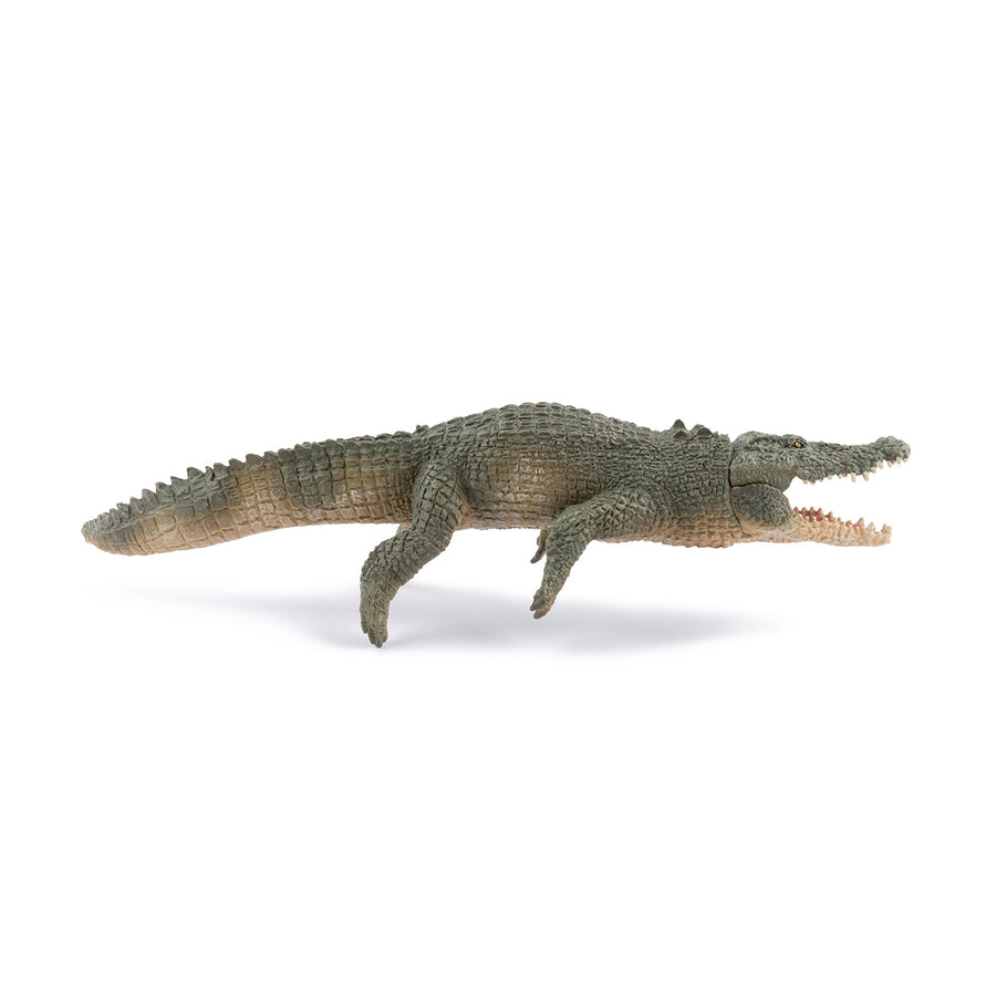 Figurine Crocodile marin Papo en PVC, Collection Animaux sauvages, jouet éducatif idéal pour enfants et collectionneurs