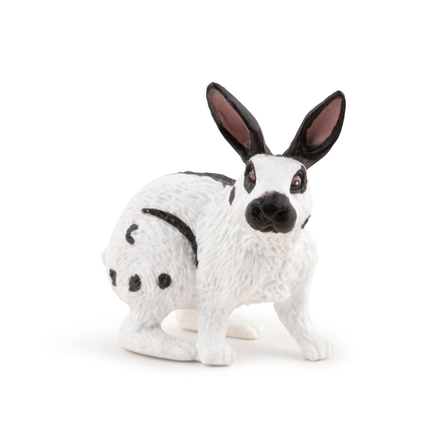 Figurine Lapin papillon Papo en PVC, thème basse-cour, Collection Vie à la ferme, jouet éducatif idéal pour enfants et collectionneurs