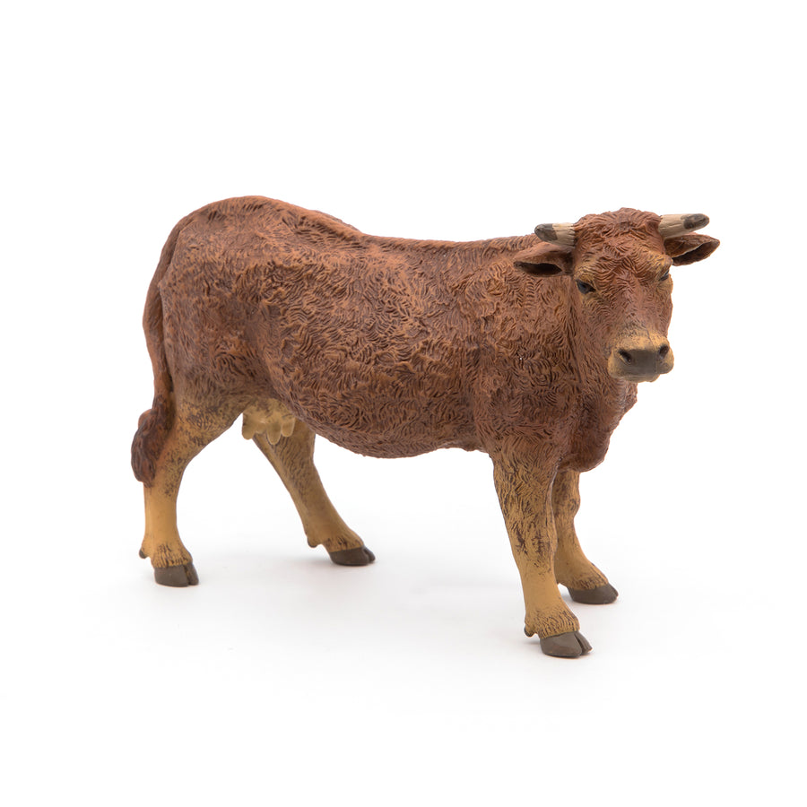 Figurine Vache limousine Papo en PVC, Collection Vie à la ferme, jouet éducatif idéal pour enfants et collectionneurs