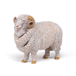 Mouton Mérinos Papo en PVC, Collection Vie à la ferme, jouet éducatif idéal pour enfants et collectionneurs