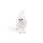 Figurine Chat persan Papo en PVC, Collection chiens et chats, jouet éducatif idéal pour enfants et collectionneurs